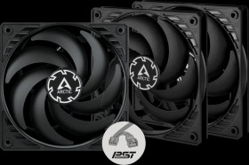 ACFAN00275A Arctic case fan P12 Slim PWM PST Black, 120 mm, pack of 3