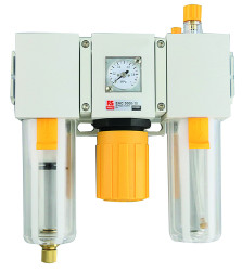 Smarownica z reduktorem i filtrem, Ręczny, G 1/4, 40μ, EAC2000, RS PRO