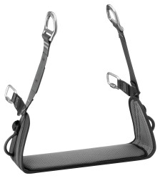 Uprząż bezpieczeństwa Środek Attachment Nie Bez pasa Nie Szybkozłącze Aluminium, Nylon, Poliester, Stal Petzl Siedzisko