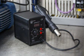 Stacja lutownicza, 1-wyjściowa, 220 → 240V, Typ F — wtyczka Schuko, typ G — brytyjski 3-stykowy, RS PRO