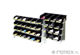 Stojak VISTABOX 6D na 20 pojemników - 540x160x400 mm