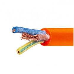 Przewód zasilający sterowniczy elastyczny PUR H07BQ-F 3x2,5 pomarańczowy Elektrokabel /100m/