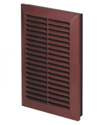 Kratka wentylacyjna 137x137mm fi 100mm brązowa T61BR