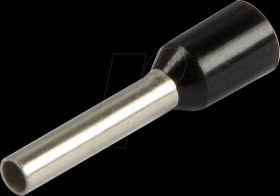 470410 Aderendhülsen, Ø 1,5 mm², 16 mm, schwarz, 100er-Pack