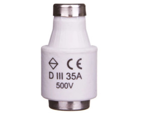 Wkładka bezpiecznikowa 35A DIII gF 500V LE33F35
