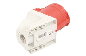 Gniazdo stałe 32A 5P 400V czerwone IP44 /mała obudowa/ 125-6k