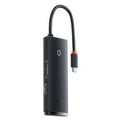 Baseus Lite Series wielofunkcyjny HUB USB Typ C - 2 x USB 3.0 / USB Typ C / HDMI 1,4 / SD/TF OTG cza