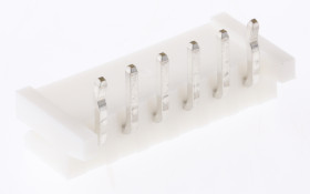 Wtyk PCB 6-pinowe raster: 2.5mm -rzędowe JST Przewlekany 3.0A 250.0 V.