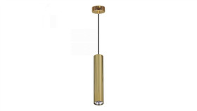 Lampa Wisząca Cork Złota Tuba Punktowa, Zwis Na Gwint Gu10 K-4825 Kaja Lighting