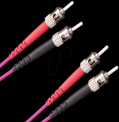 STSTOM4DEV10 ST-ST MM OM4 DUPLEX, 10 m - 50/125 µm