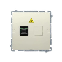 Simon Basic Gniazdo światłowodowe / optyczne pojedyncze beżowy BMGS1.01/12