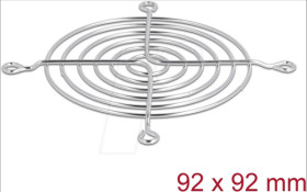 67307 Fan Grill, 92 x 92 mm, silver