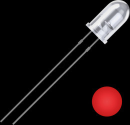 2111O178 LED, 5 mm wired, red, 2500 mcd, 25°