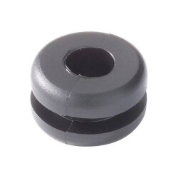 HellermannTyton 633-03010 HV1301-PVC-BK-M1 Grommet Black 7 x 1