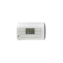 Termostat elektroniczny 5-37C LCD biały, funkcja dzień-noc/lato-zima 1P 5A 230V, zasilanie bateryjne 1T.31.9.003.0000