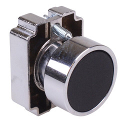 Techna PtecMetPNBlack Black Flush Push Button Switch Metal