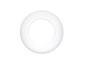 Ramka pojedyncza do serii Retro, plastikowa biała