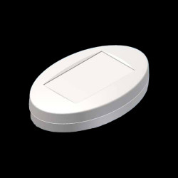 Teko - seria OVOTEK (OK2-B2.7) - obudowa owalna w kolorze białym (165,3 x 103,2 x 38,5 mm)