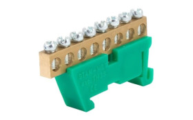 Listwa zaciskowa zerowa 8x16mm2 zielona TH 35-8/Z