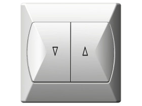 AKCENT Wyłącznik żaluzjowy biały ŁP-7A/00 OSPEL