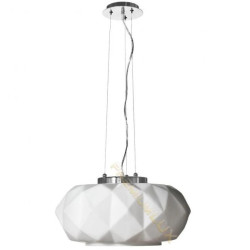 Lampa ELENA fi460*H1500mm 1xE27 BIAŁA Szkło + metal