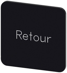 Tabliczka opisowa Siemens 3SU1900-0AF16-0GF0 (S x W) 22 mm x 22 mm Retour 10 szt.