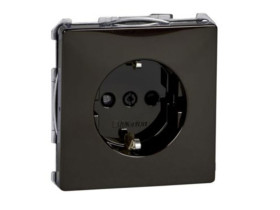 MERTEN Gniazdo pojedyncze z uziemieniem schuko System Design ciemny brąz MTN2300-4015 SCHNEIDER ELECTRIC