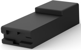 Insulating housing for 6.35 mm, 1 pole, PA, UL 94HB, black, 1-926539-7