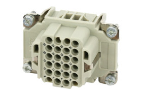 Wkładka złącza dużej mocy 24-pinowe Amphenol Industrial 10A Żeński