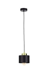 Lampa wisząca nowoczesna 1xE27 SIMPLY BLACK/GOLD