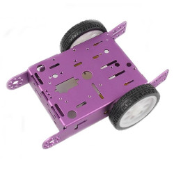 Cytron Aluminum 2WD TT Robot/Motor Chassis - Purple