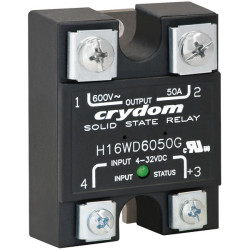 Crydom H16WD6090G Solid State Relay 66VAC 90A Max, 4-32VDC Control Voltage