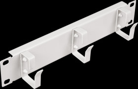 EZMR-10-G 10" cable management panel, 3 brackets, 1 U, gray