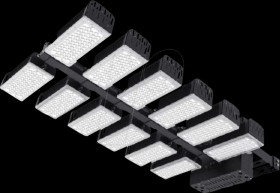 154899 LED floodlight, 1440 W, 237,600 lm, 5000 K, black, IP66