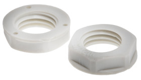 Nakrętka do dławnic kablowych gwint: M12 Nylon 66 Szary IP68 RS PRO