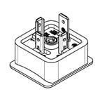 Złącze zaworowe DIN 43650 3P Męski Molex