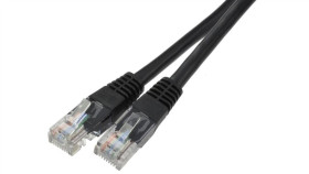 Patchcord Utp Kat.6 Kabel Sieciowy Lan 2X Rj45 Linka Czarny 7,5M