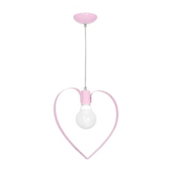 Lampa wisząca AMORE PINK 1xE27