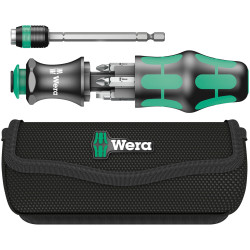 Wera 05051021001 KK20 7-Piece Kraftform Kompakt Screwdriver &amp; Bit Set SL/PH/PZ