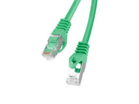 Kabel krosowy patchcord F/UTP kat.6 1,5m zielony