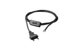 Przewód Z Włącznikiem Czarny 150Cm Cameleon Cable Switch Black 8611 Nowodvorski