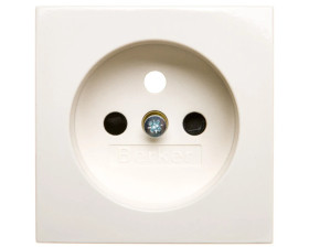 B.Kwadrat Płytka czołowa gniazda z/u z przesłonami kremowy 3965768992