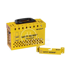 Skrzynka blokowania grupowego LOTO Safety Redbox - żółta, 145580