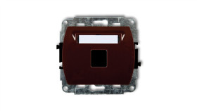 Trend Gniazdo Komputerowe Pojedyncze Bez Modułu Brązowy 4Gm-1P...