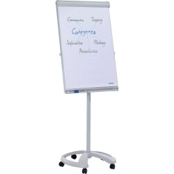 Franken FC81 Mobile Deluxe Flipchart 67x95 cm Magnetic Height Adjustable Grey