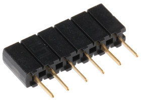 Gniazdo PCB 6 -pinowe raster: 2.54mm typu płytka – płytka Proste Przewlekany