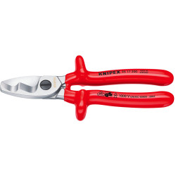 Knipex 95 17 200 VDE Cable Shears With Twin Cutting Edge 200mm