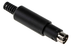 Wałek przedłużający 8 -pinowe Męski Montaż na kablu Miniaturowe 50 V AC/DC