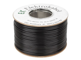 Kabel głośnikowy SMYp 2 x 0,22mm czarny 300m