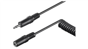 Avk-117-0500 Kabel Jack 3,5Mm Gniazdo,Jack 3,5Mm Wtyk 5M Czarny Ozewn: 4Mm